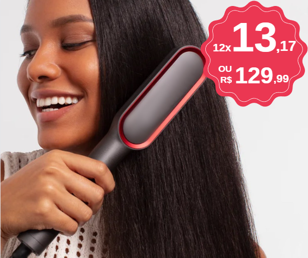 Oferta Escova Alisadora 3 em 1 por R$129,99